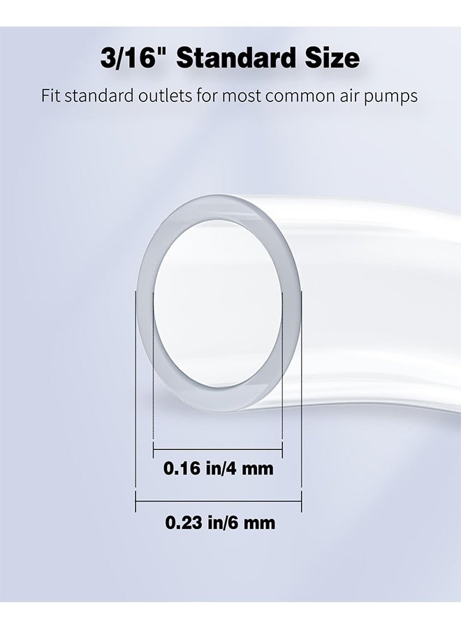 Aquarium Airline Tubing 6.5 Feet Standard 3/16" Hose for Aquarium Garden Terrarium Pond Fish Tank Air Pump, Flexible Kink-Resistant Pure PVC - Image 4