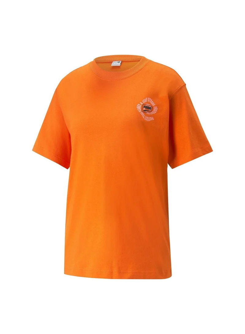 PUMA  Downtown Relaxed Graphic T-Shirt for Women | Best Price UAE