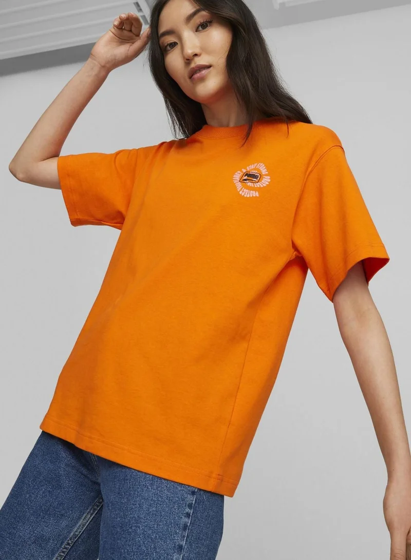 بوما تيشيرت مريح بطبعة جرافيك