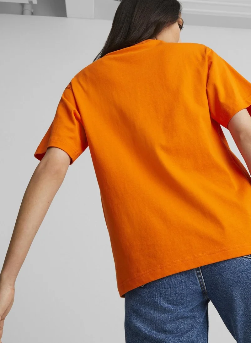 PUMA  Downtown Relaxed Graphic T-Shirt for Women | Best Price UAE