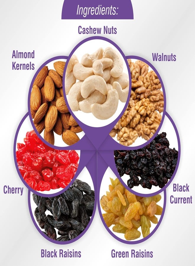 SRC CREATIONS Daily Dose | Nuts & Berries Mix | Ready to eat | Breakfast Food | Zip Lock Pouch Packing (250g) - Image 2