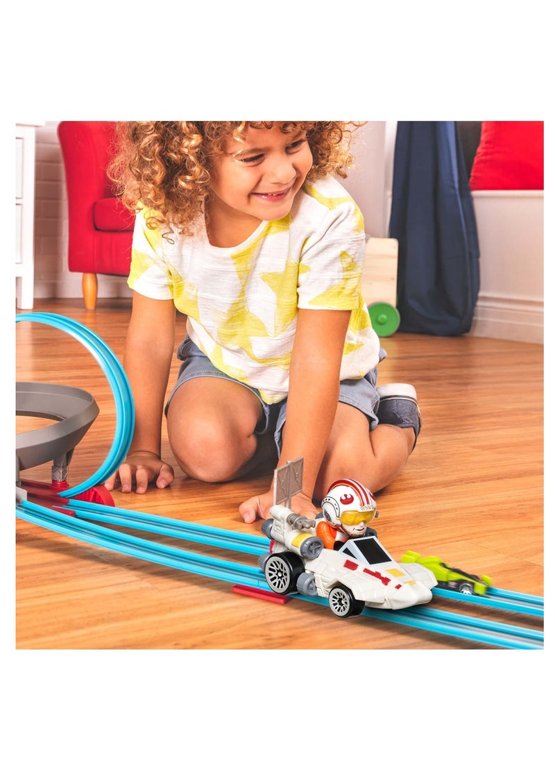 Mattel Toys Hot Wheels RacerVerse , Luke Skywalker Star Wars Character Car , Die Cast Vehicle for Kids Ages 3+ , 2024 Edition Official Mattel Toy , Rebel Alliance Racer Inspired by X Wing Starfighter , Track Compatible Collectible Car  - Image 4