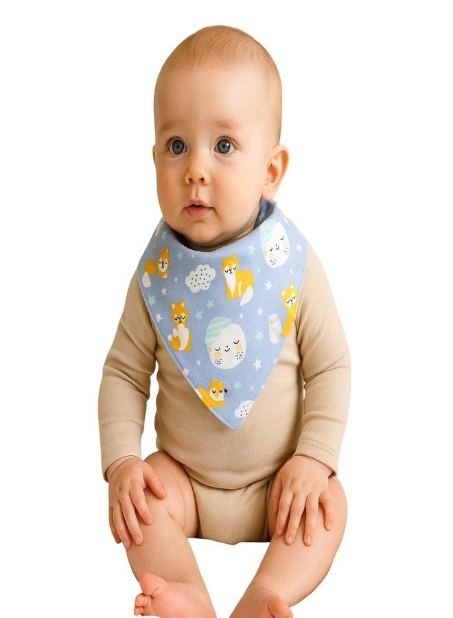 Adhigams Organic Cotton Baby Bibs Set of 2 | 100% Soft, Lightweight & Breathable Quick-Dry Feeding Cloths for Newborns (0-12 Months) | Eco-Friendly, Washable & Reusable Baby Aprons for Boys & Girls - Image 1