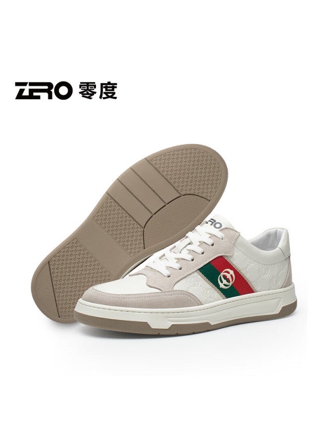 Zero Men's Comfortable And Stylish Casual Sports Shoes Outdoor Trendy Skate Shoes White Gray Size 41