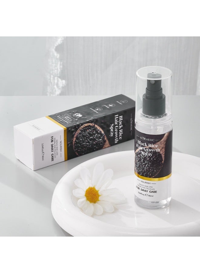 Kormesic بخاخ الشعر كورميسيك بخلاصة الأرز الأسود 90 مل | نعومة فورية، تنعيم الشعر المجعد، خفيف الوزن وناعم - Image 3