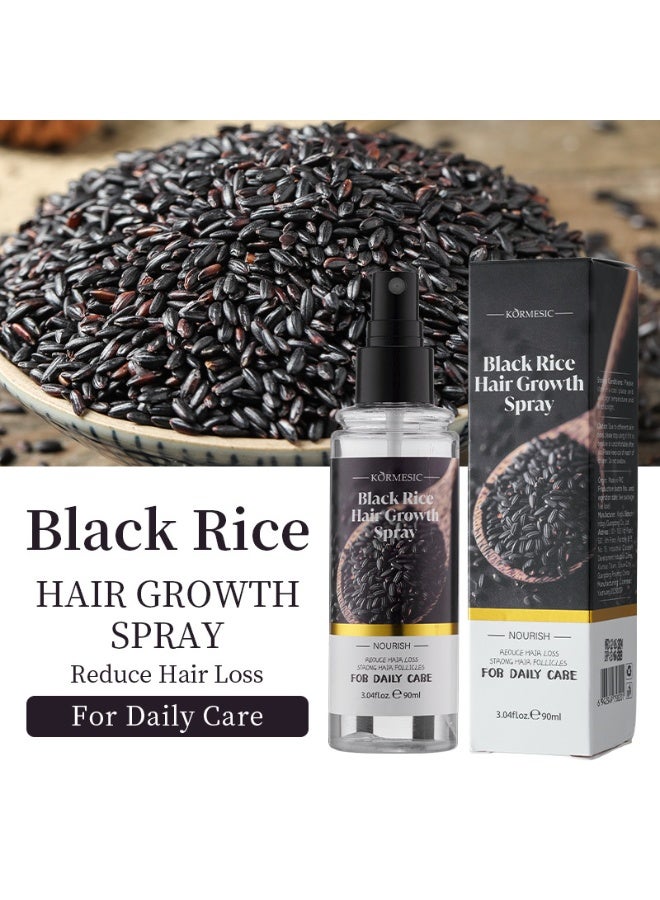 Kormesic بخاخ الشعر كورميسيك بخلاصة الأرز الأسود 90 مل | نعومة فورية، تنعيم الشعر المجعد، خفيف الوزن وناعم - Image 2