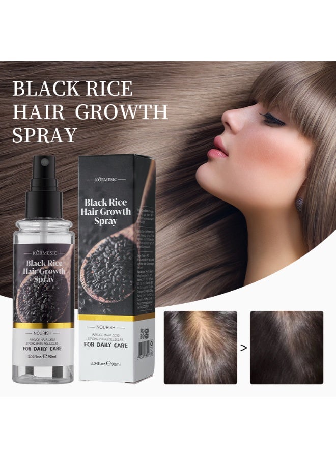 Kormesic بخاخ الشعر كورميسيك بخلاصة الأرز الأسود 90 مل | نعومة فورية، تنعيم الشعر المجعد، خفيف الوزن وناعم - Image 1