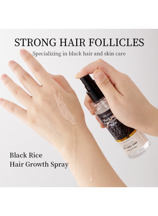 Kormesic بخاخ الشعر كورميسيك بخلاصة الأرز الأسود 90 مل | نعومة فورية، تنعيم الشعر المجعد، خفيف الوزن وناعم - Image 4