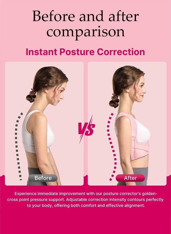 DUNISO Back Brace and Posture Corrector Adjustable Shoulder Back Straightener Breathable Hunchback Correction Improve Posture Back Pain Spine Corrector Support Belts - Image 2
