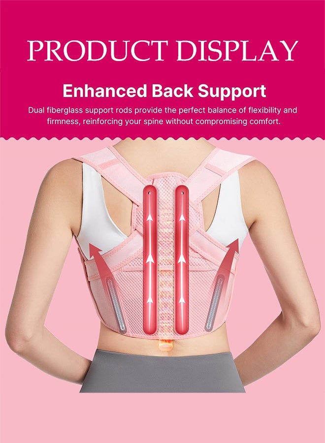 DUNISO Back Brace and Posture Corrector Adjustable Shoulder Back Straightener Breathable Hunchback Correction Improve Posture Back Pain Spine Corrector Support Belts - Image 3