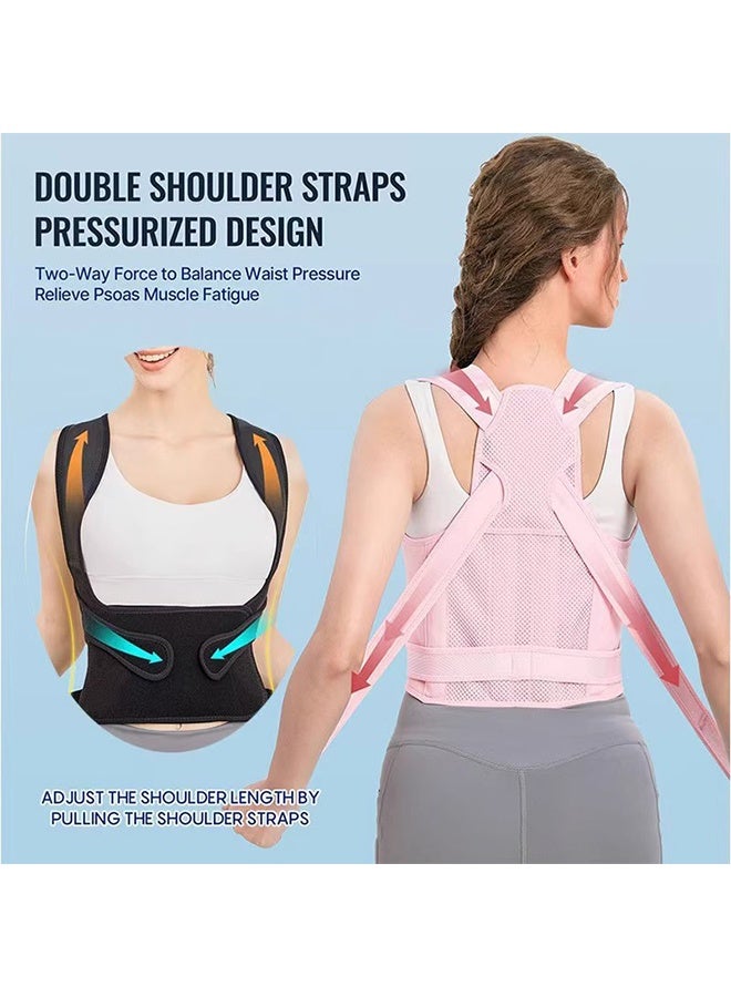 DUNISO Back Brace and Posture Corrector Adjustable Shoulder Back Straightener Breathable Hunchback Correction Improve Posture Back Pain Spine Corrector Support Belts - Image 4