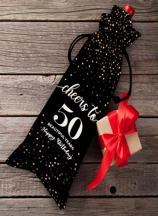 Maydvdv 50th Birthday Wine Bag, Birthday Gifts for Women,50Year Old Gift Party Supplies, Gifts Idea for Her Girl Friend Sister - Image 3