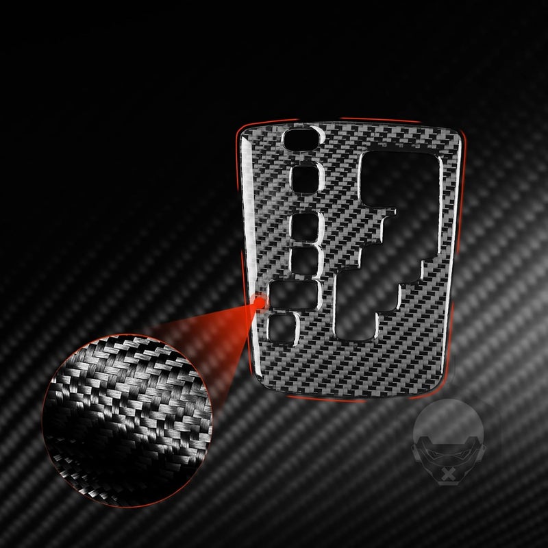 PJFUS Real Premium Carbon Fiber Car Center Console Gear Shifter Transmission Panel Cover Sticker Auto Interior Accessories Compatible with Toyota Corolla 2009 2010 2011 2012 2013 Black - Image 5