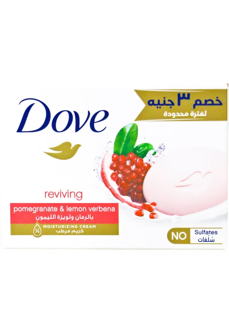 Dove Bar soap Reviving with Pomegranate & lemon Verbena Moisturizing Cream 90 G - Image 1