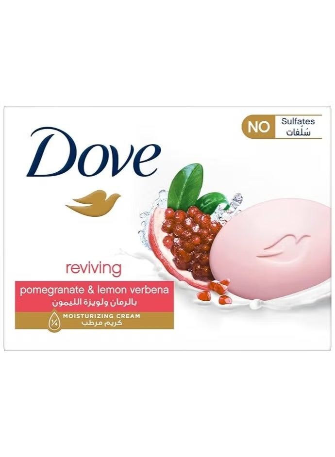 Dove Bar soap Reviving with Pomegranate & lemon Verbena Moisturizing Cream 90 G - Image 2