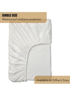 Mattress Protector Single Size, Waterproof Polyester-Fabric 90x200 cm
