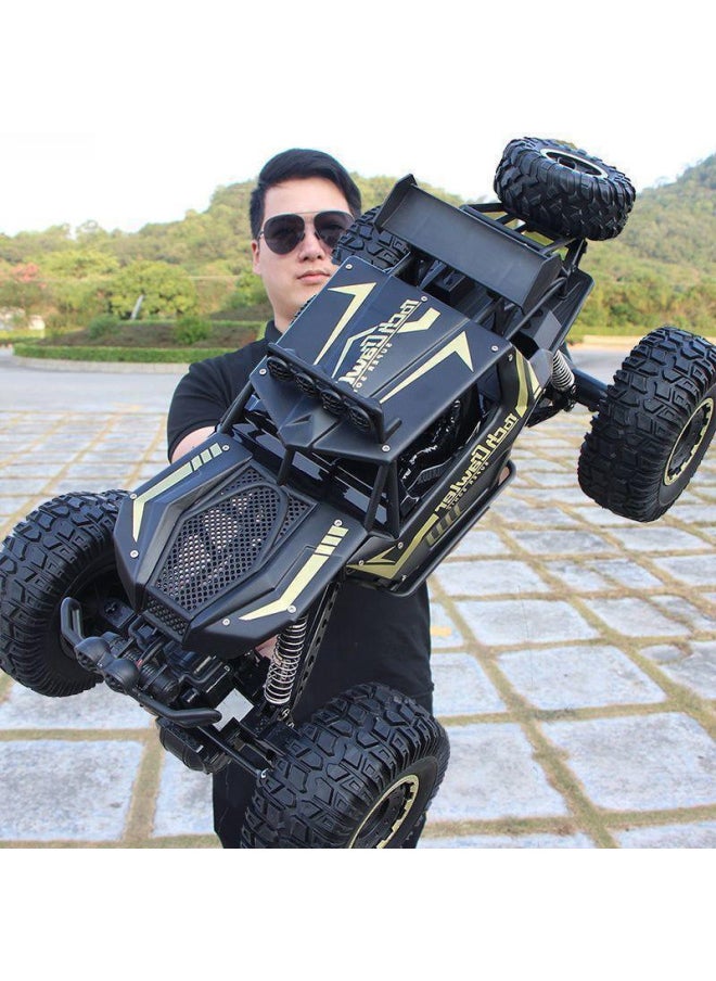 Generic Drift Remote Control Car Large Off-road Vehicle Four Two-wheel Drive Climbing Big Bike High Speed Racing Boy Rechargeable Toy Car-Color:Arrival Extra Large 50cm Climbing Car Black 50km/h-Scale:Comes With A Set Of Rechargeable Batteries + Screwdriver + Charging Cable  - Image 1