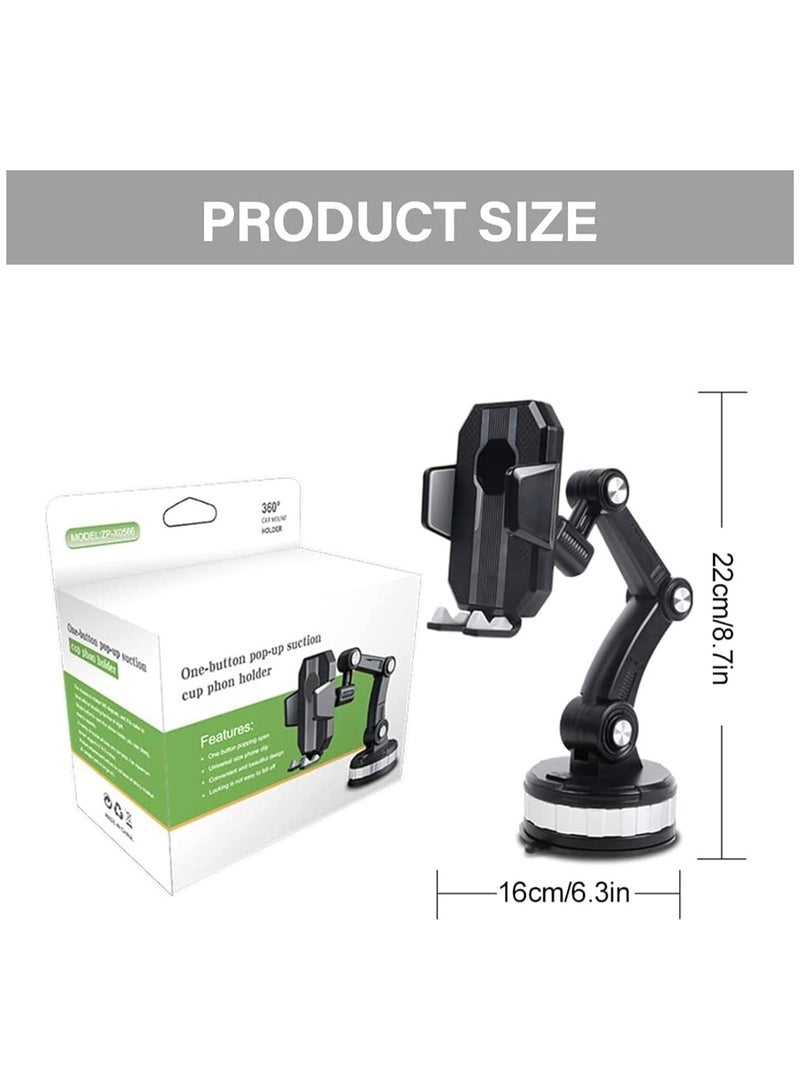 Windshield Super Adsorption Phone Holder Mount for Car Center Console 360 Rotated Degree Super Stable Suction - Image 5