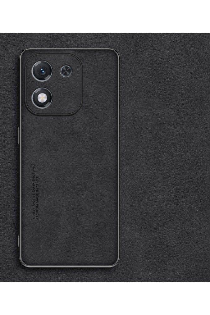 general Classical Elegant PU Leather Phone Case, Matte Frosting Surface Soft TPU Silicone Rubber Phone Cover Compatible with Honor X70i, Anti-fingerprint Full Body Strong Protection