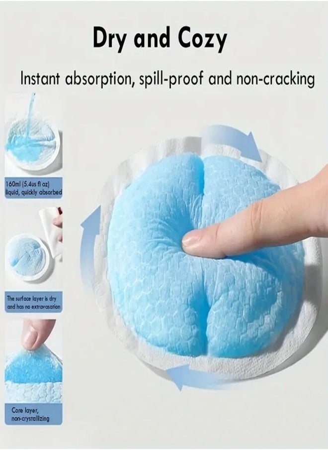 nubite - 200-PieceDisposable Breast Pads Anti Overflow Milk ,Disposable Soft and Super Absorbent Nursing Breast Pads,Shell Type Anti-Overflow Disposable Breast Pad,Suitable for Postpartum Breastfeeding,Pad for Day and Night Use - Image 1