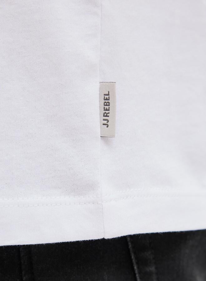 Rebel تي شيرت جريب باسيك قصير الأكمام على شكل حرف V - Image 4