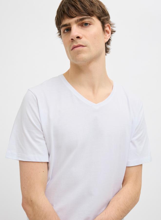 Rebel تي شيرت جريب باسيك قصير الأكمام على شكل حرف V - Image 2