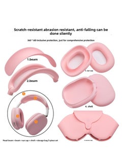 Generic For Apple Airpods Max Silicone Head Beam Protective Cover Beam Dust-proof Bluetooth Headset Ear Movers-Specifications:Pink Storage Bag  - Image 3
