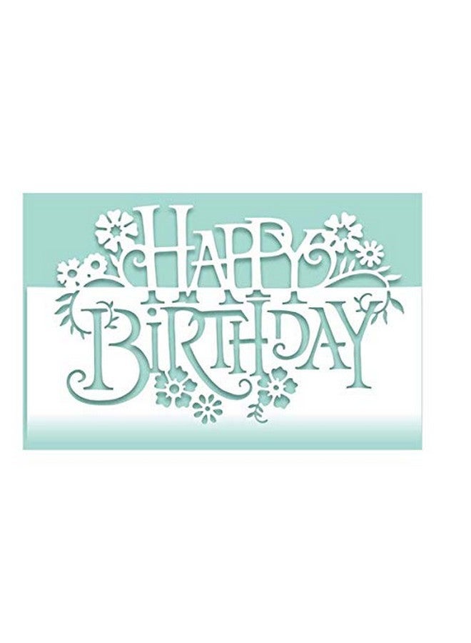 MosBug Cutout Mold Happy Birthday Metal Template Cutter For Scrapbooking Card Album Paper Card Crafts Diy Decoration - Image 1