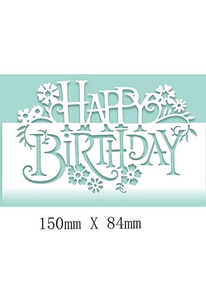 MosBug Cutout Mold Happy Birthday Metal Template Cutter For Scrapbooking Card Album Paper Card Crafts Diy Decoration - Image 2