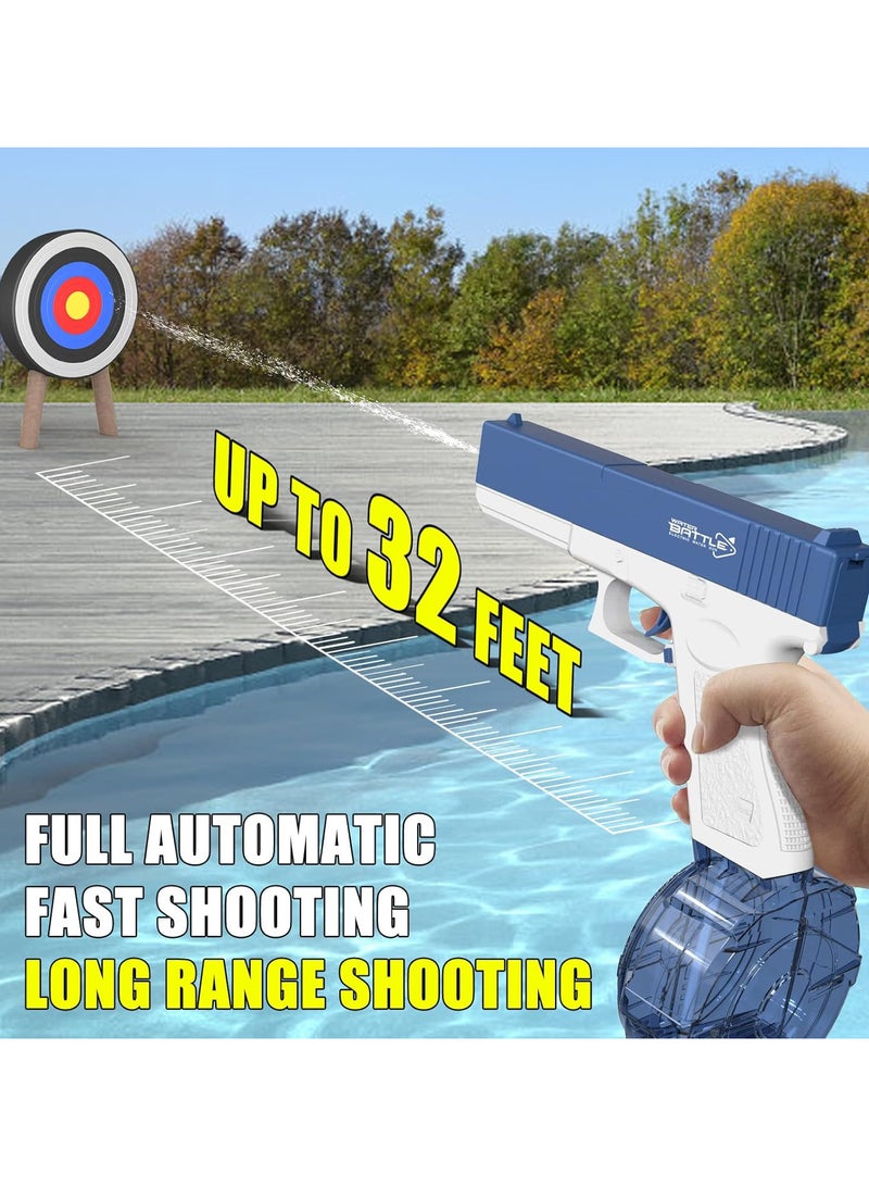 NiceYlotos Water Gun - 32ft Long Range Electric Water Gun, High Pressure Spray Guns, High Capacity Water Gun and Water Pistols for Adults and Kids (Blue Water Gun) - Image 3
