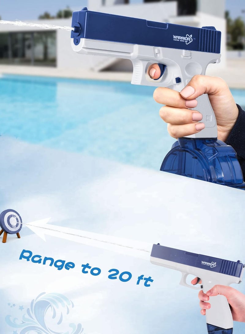 NiceYlotos Water Gun - 32ft Long Range Electric Water Gun, High Pressure Spray Guns, High Capacity Water Gun and Water Pistols for Adults and Kids (Blue Water Gun) - Image 5