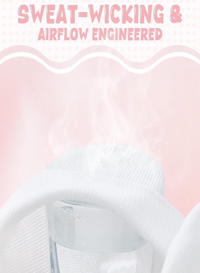 Zando Newborn Hospital Hat Toddler Beanie Baby Boy Girl Knot Headbands with Big Bows Infant Baby Nursery Caps White & Blue & Pink & Pink Blue White One Size - Image 4