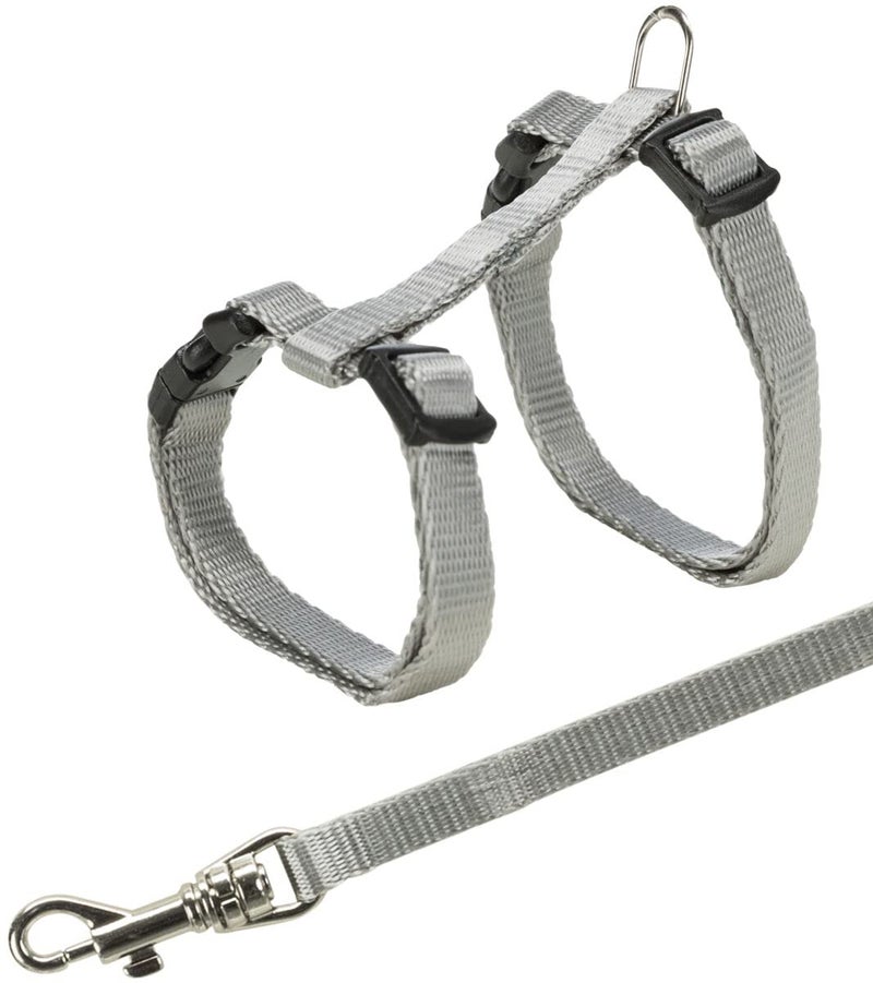 Trixie: - Cat Harness with Leash | Comes with Snap Buckles which Makes it Easier to Use | Strong D-Ring Keeps The Harness and Leash in Place | Assorted Colours - 22–42 cm/10 mm, 1.25 m - Image 5