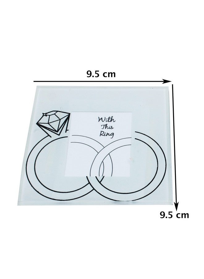 JADES Jades : with This Ring Frame Glass Coaster  - Image 3