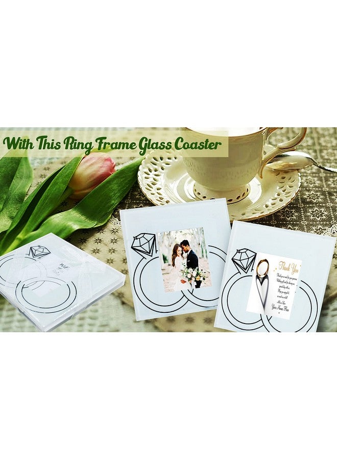 JADES Jades : with This Ring Frame Glass Coaster  - Image 2