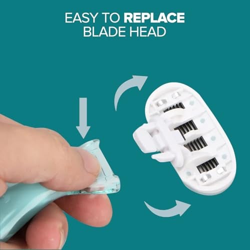 PROTOUCH SOS Women Razor | Painless & One Stroke Hair Removal Razor | 5-Blade Technology | Flexible Head for Flexible Shave | All Skin Types (Pack of 2) - Image 4