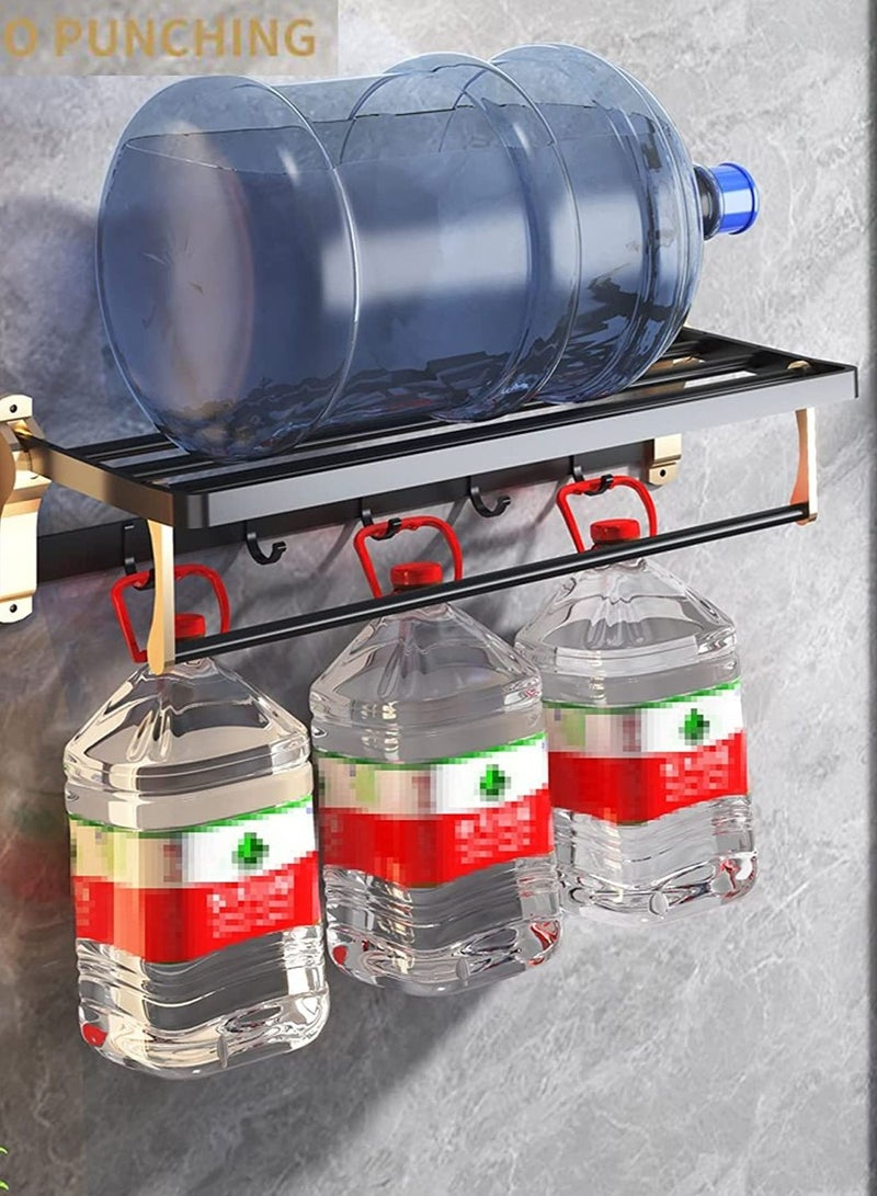 ليموس 3 قطع ملحقات الحمام مجموعة أدوات الحمام ، حامل المناشف ، رف المنشفة ، خطاف الملابس ، صندوق المناديل المقاومة للماء ، سلة معلقة مزدوجة الجدار ، فرشاة المرحاض - Image 5