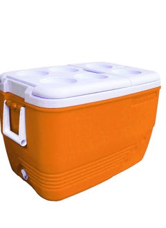 PRINCEWARE 30-Litre Ice Box Thermo insulated Picnic Cool Box-Thermo Keeper Container Expanded Cooler Fishing Ice Box (Blue,Red,Orange Mixed Colour)  - Image 3