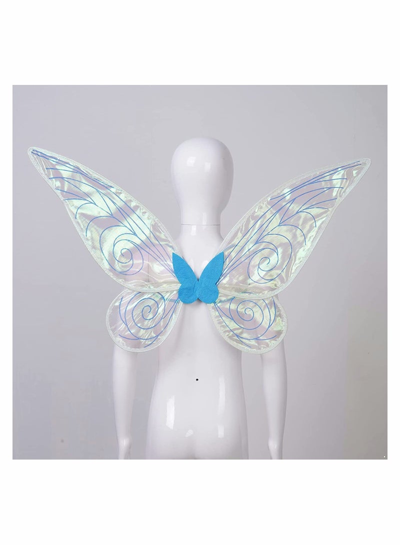 Excefore Kids Girls Sparkling Sheer Wings, Fairy Wings Dress Up Wings - Image 4