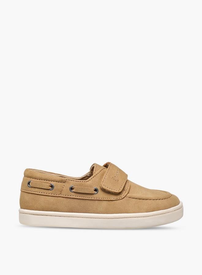 JUNIORS Boys Hook & Loop Boat Shoes - Image 1