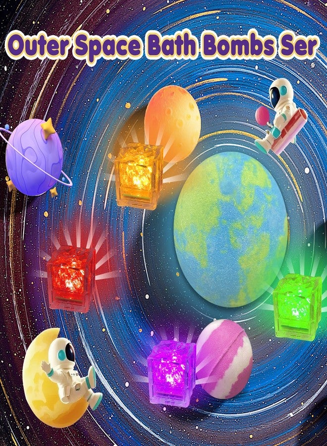 Lisotera Bath Bombs for Kids with Toys Inside, 8 Light up Bath Bomb of Solar System Set, Planet Bath Bomb with Surprise Inside, Kid-Friendly Bubble Bath Fizzies Gifts for Boys Girls - Image 5