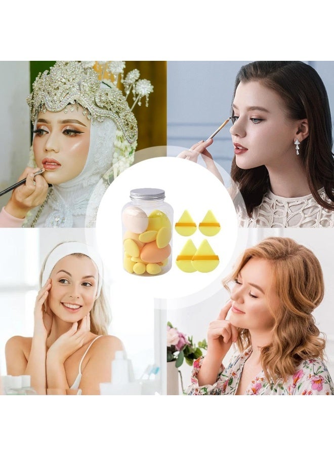 2 Packs Makeup Sponge Blender Set, 28 pieces Makeup Foundation Blending, Washable Non Latex Foundation Sponge, Powder Puff Long Lasting Beauty Sponge Wet & Dry Use For Women Girlfriend Mother Wife - Image 4