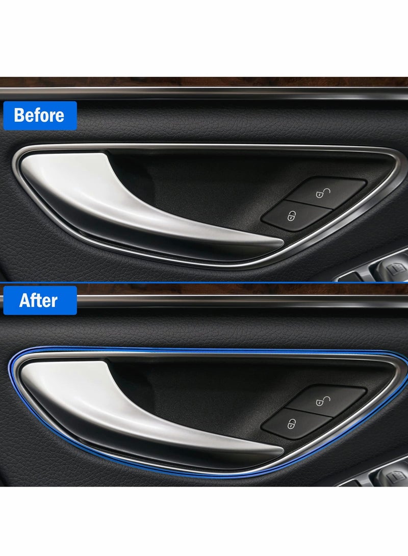 Car Interior Moulding Trim Strips, Universal Car Decoration Pinstriping Filler Insert Strips, DIY Flexible Strip Garnish Accessory with Installing Tool (Blue, 10FT) - Image 2