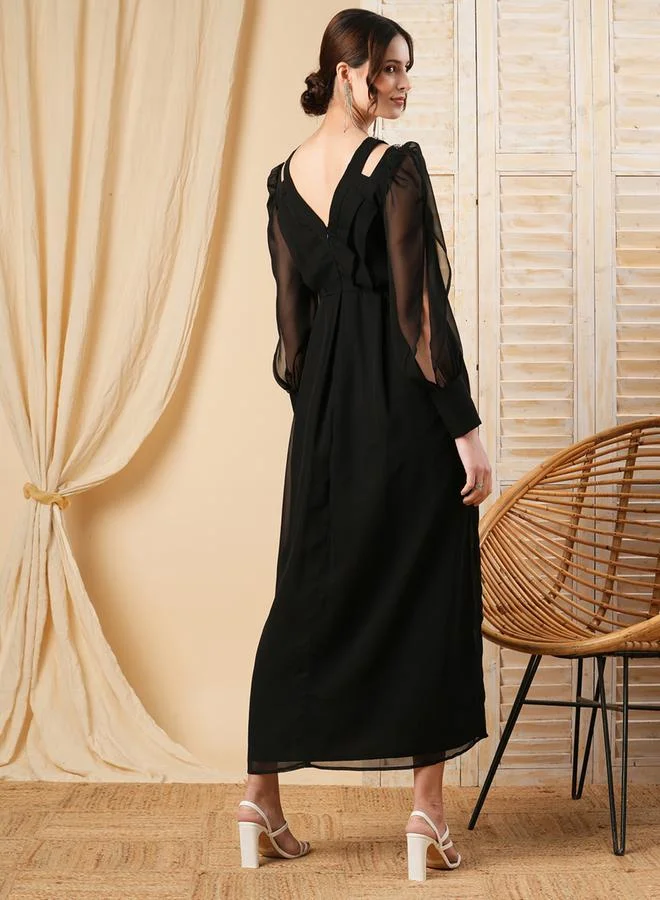 Mish Embellished Sleeve Dress
