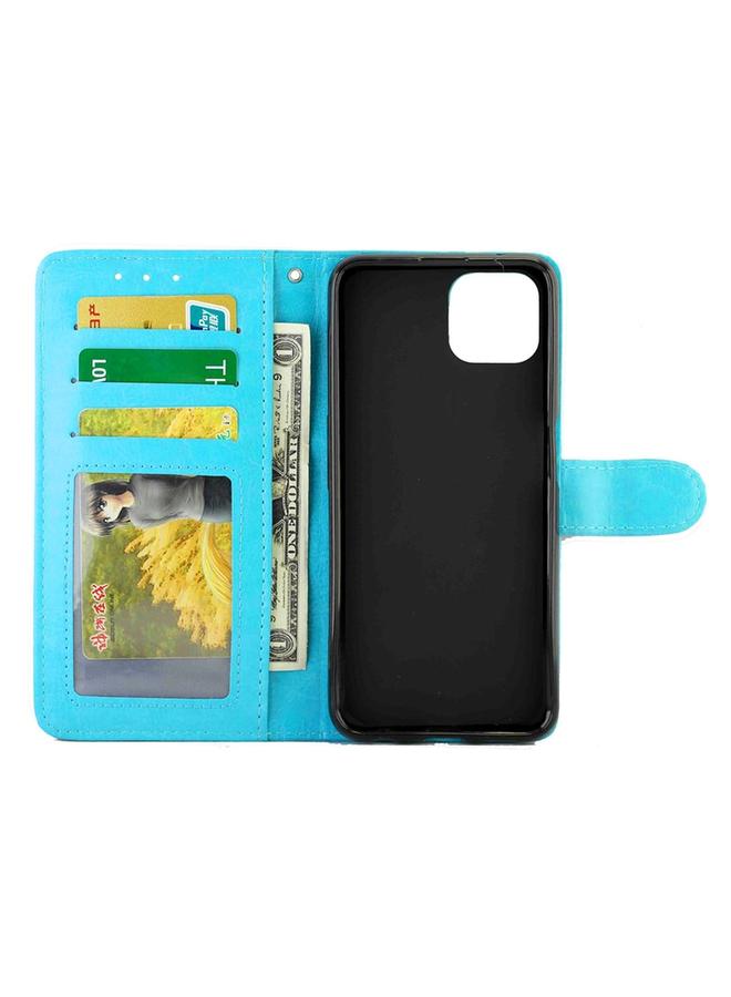 اس-توب جراب لهاتف OPPO A92s، جراب واقٍ من الجلد بتصميم Crazy Horse، قابل للطي أفقيًا، مع حامل وفتحات للبطاقات ومحفظة وإطار للصور - Image 3