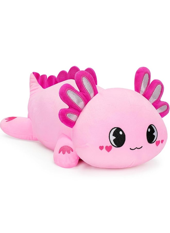 Officygnet Officygnet Axolotl Plush 13 Soft Stuffed Animal Plush Toy Cute Axolotl Plush Pillow Kawaii Plushies Dolls for Kids Pink Axolotl Gift for Girls Boys  - Image 3