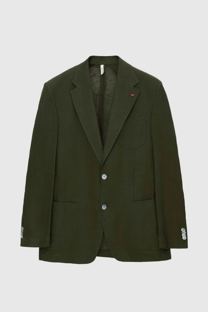 D'S DAMAT Ds Damat Regular Fit Khaki Plain Fabric Jacket