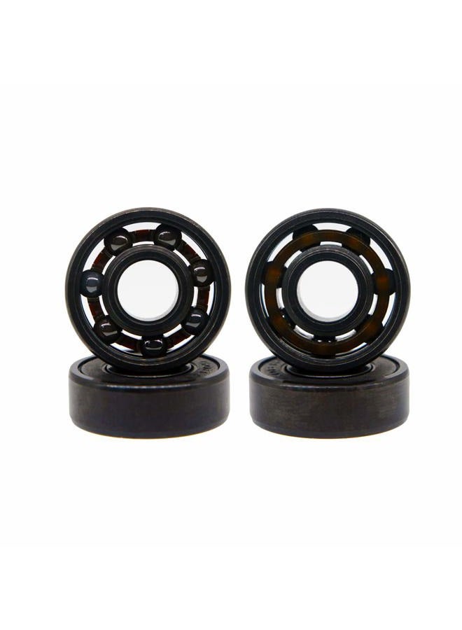 Z-First High Speed 608RS Hybrid Black Ceramic Bearings for Longboard, Inline Skates, Skateboard, Scooters, Skateboard and more (Pack of 4, Black) - Image 2