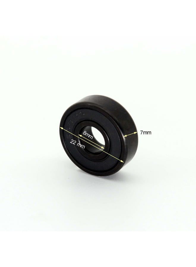 Z-First High Speed 608RS Hybrid Black Ceramic Bearings for Longboard, Inline Skates, Skateboard, Scooters, Skateboard and more (Pack of 4, Black) - Image 3