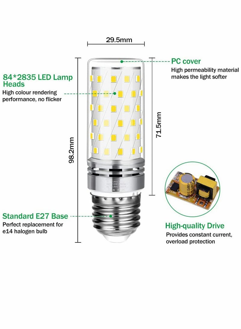 E27 Led Bulb 100w Equivalent 16w Screw 6000k 1000LM Large Edison Light Bulbs Daylight 360° Beam Angle Energy Saving for Home Lamp Non-dimmable (2pcs Cool White)  - Image 5
